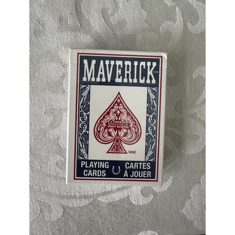 Maverick Standard Poker Playing Cards Deck Red White Blue Classic Game Cards